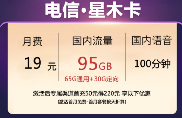 什么樣的手機卡流量多月租低便宜還靠譜？【電信木星卡】月租僅需19元流量+語音全國通用